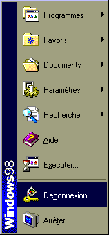 d&eacute;connexion