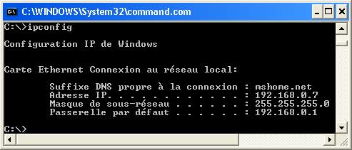 ipconfig